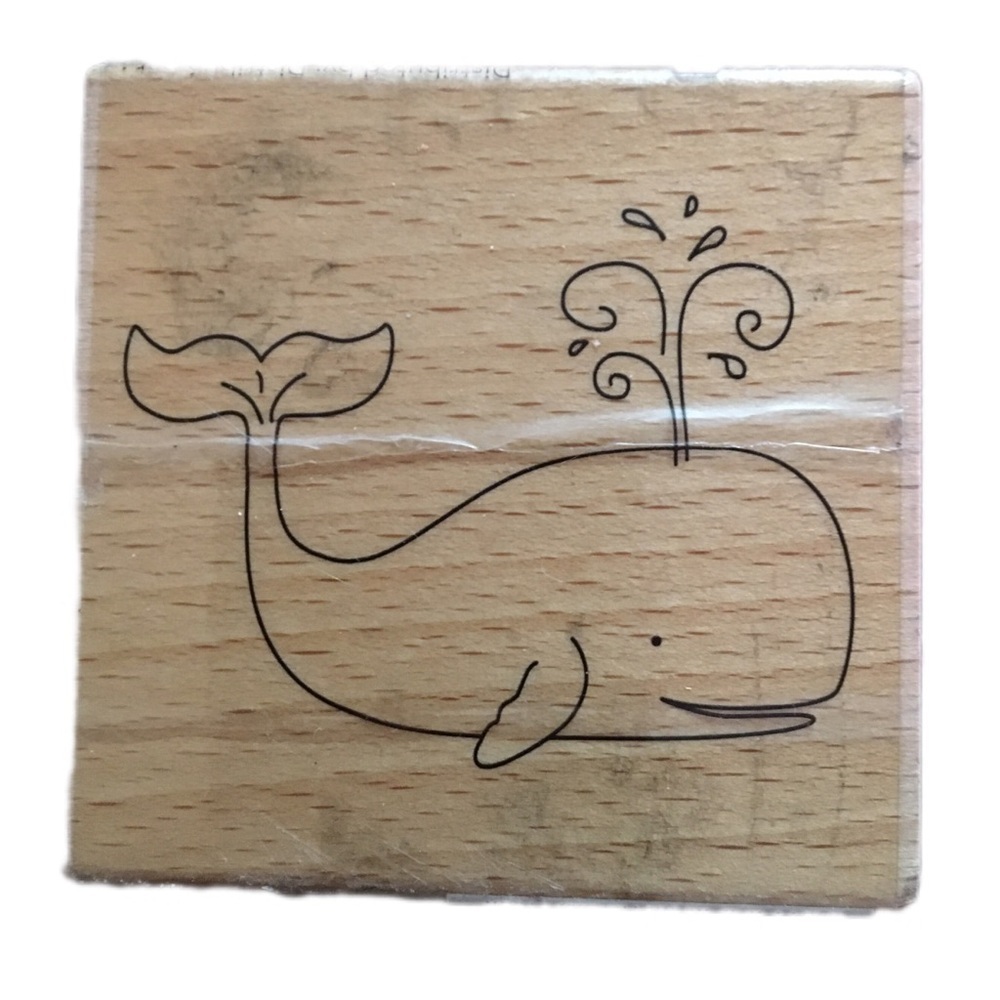Wooden Whale Stamp